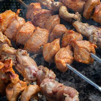 푸드코트 닭꼬치